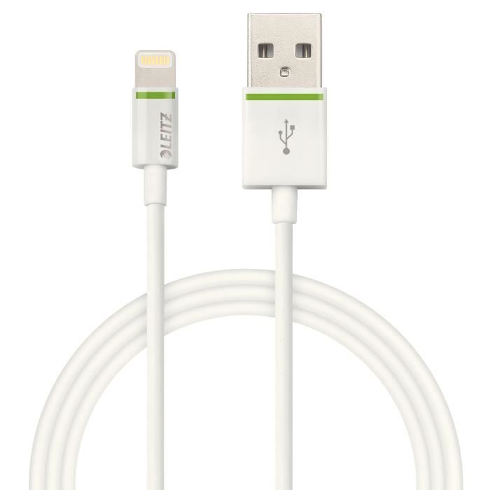 LEITZ Cable Lightning vers USB 1m - blanc
