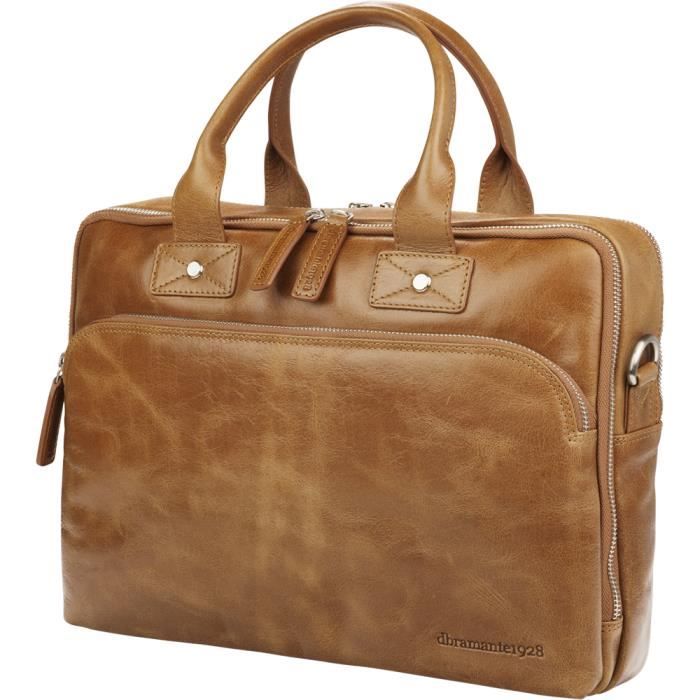 Sacoche en cuir marron Dbramante1928 pour PC ou2