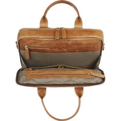 Sacoche en cuir marron Dbramante1928 pour PC ou3