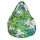 Poire imperméable Ø80x100 cm imprimée PALMES