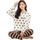 Ensemble Pyjama Polaire Femme Chaud Manches Longu