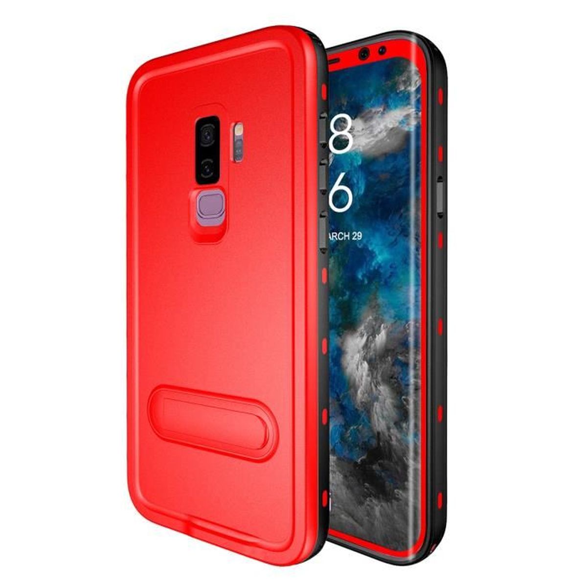 coque galaxy s9 plus rouge et or coque galaxy s9 plus rouge et or