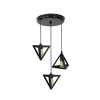 LUSTRE ET SUSPENSION PYRAMIDE Lustre 3 tête cascade en métal - 22 x 22 LUSTRE ET SUSPENSION PYRAMIDE Lustre 3 tête cascade en métal - 22 x 22