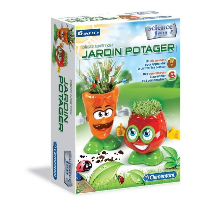 CLEMENTONI Science & Jeu - Crée ton jardin potager- Jeu scientifique