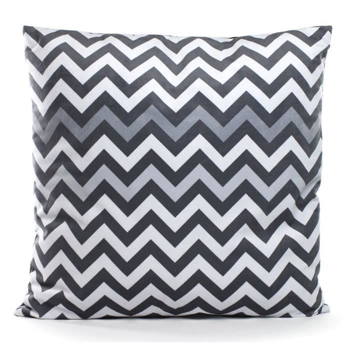 PAVILLON D'INTERIEUR Coussin déhoussable Jerry 40x40cm - Gris