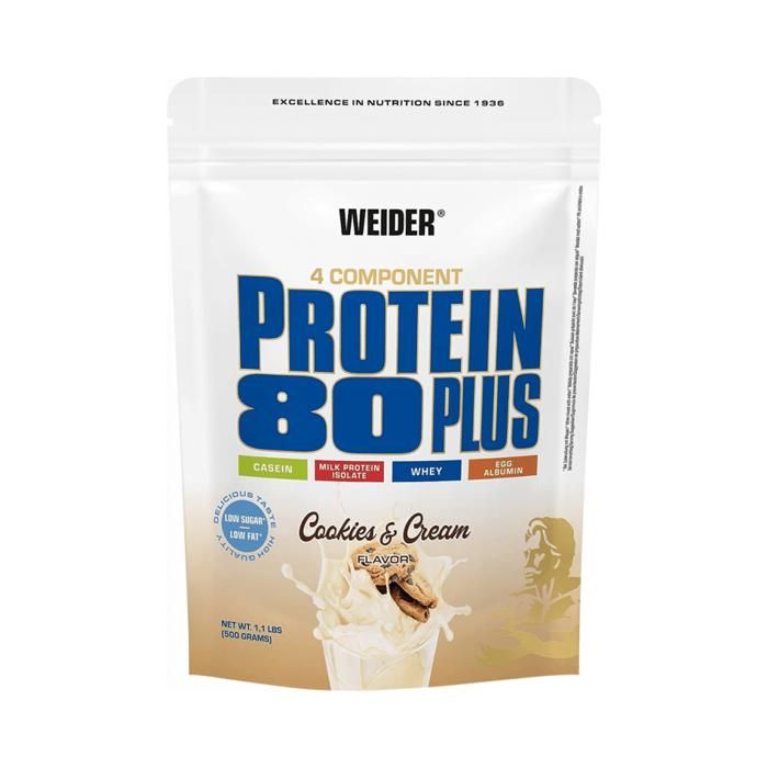 WEIDER Sachet de Protein 80+ Cookies-Creme 500g