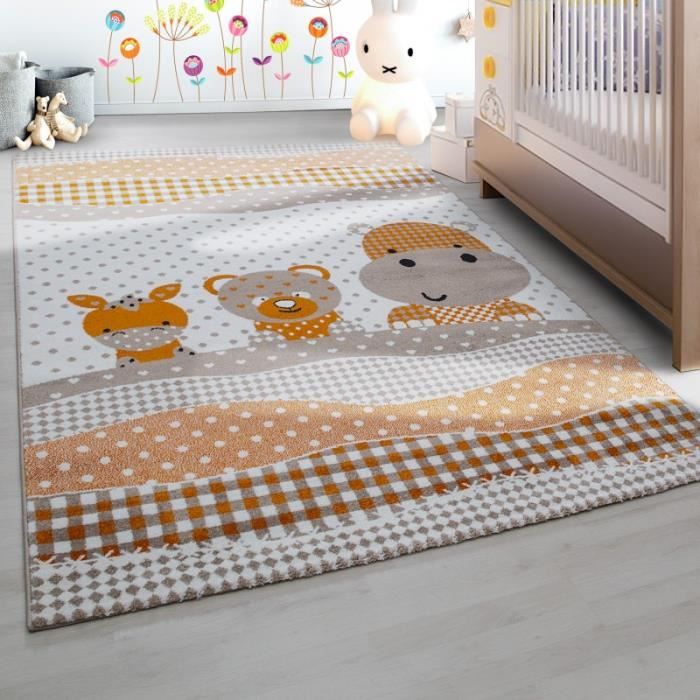 Tapis de chambre d´enfant Oiseau Beige-Marron-Orange (120x170 cm ... Tapis de chambre d´enfant Oiseau Beige-Marron-Orange (120x170 cm ...