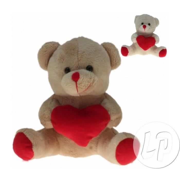 ours peluche coeur