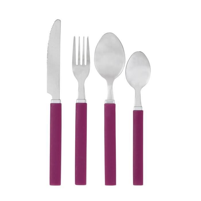 GIMEL Ménagère 24 pièces prune