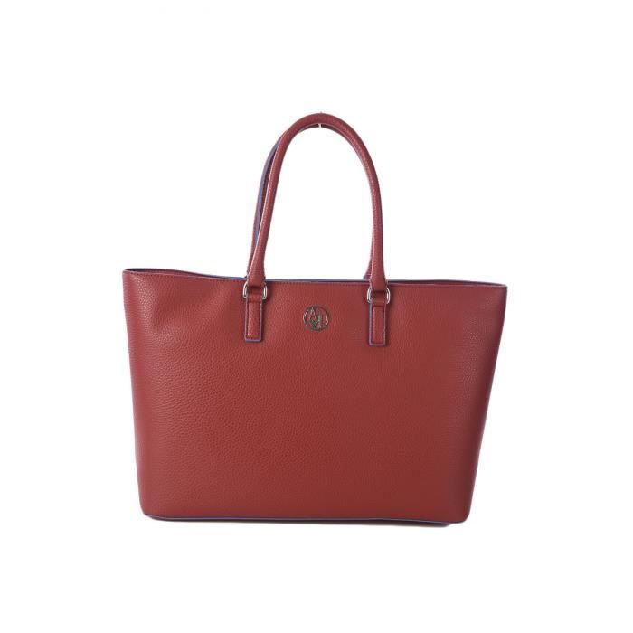 ARMANI - Sac A Main Rouge - Femme