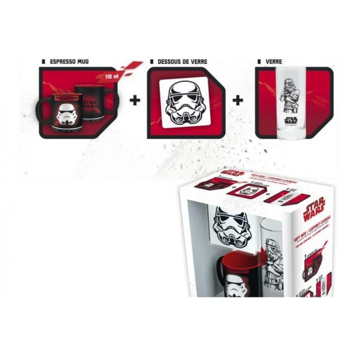 Pack Verre + Sous-Verre + Mini Mug Star Wars - Trooper - ABYstyle