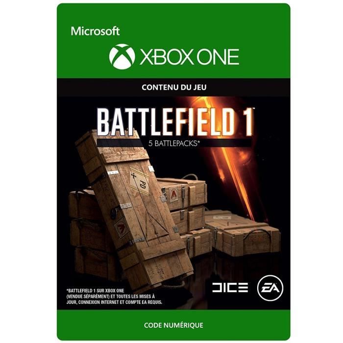 DLC Battlefield 1: 5 Battlepacks pour Xbox One