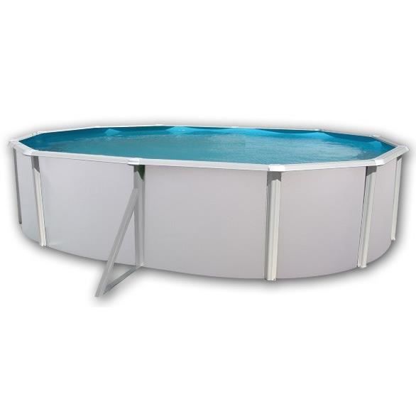 MAGNUM Piscine ovale en acier avec tapis 550x366x132cm