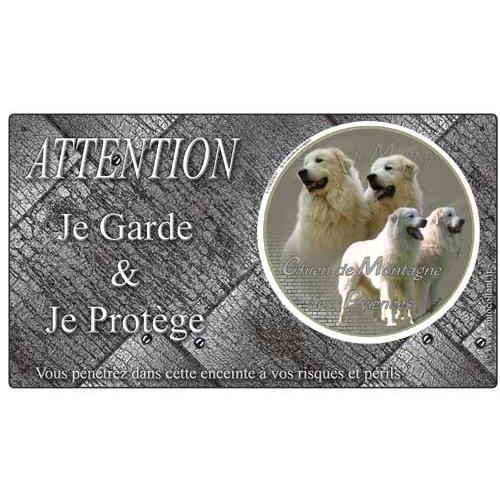 Plaque De Garde Montagne Des Pyrenee Metal