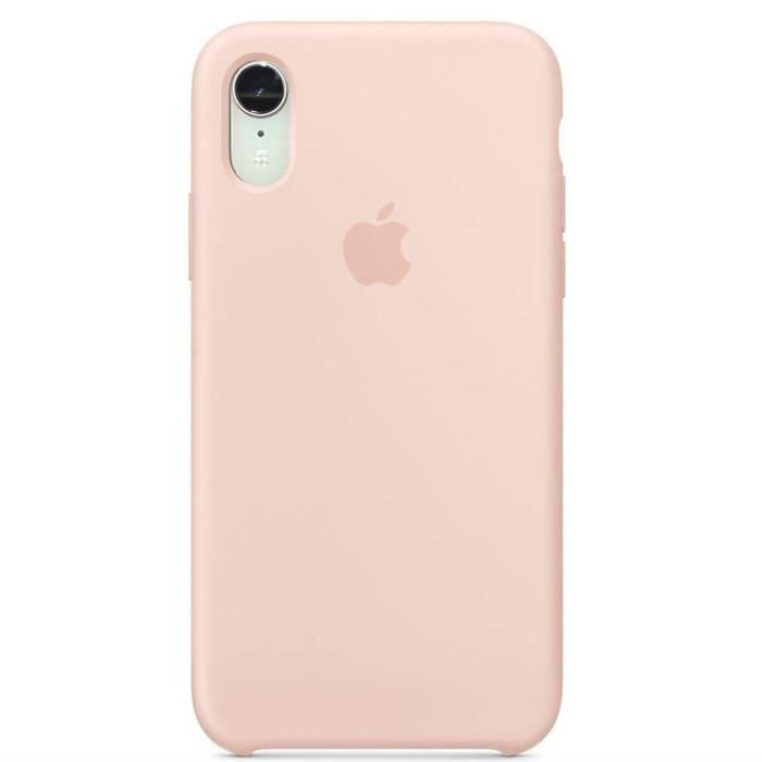 iphone xr coque silicone rose