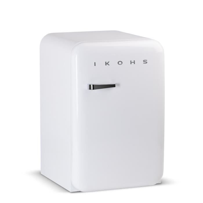 Frigo Blanc 83,5 CM RETRO FRIDGE 92L réfrigérateur