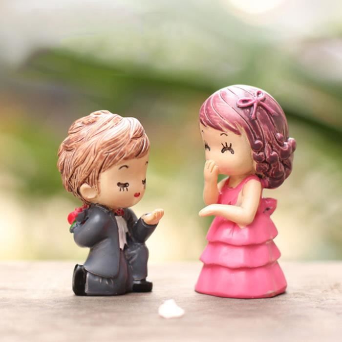 Ornement de décoration de couple Proposition de mariage