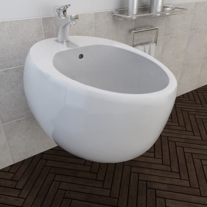  Bidet  suspendu en c ramique sanitaire blanc Achat 