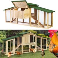 POULAILLER Poulailler LUXE XXL clapier en bois avec pondoir POULAILLER Poulailler LUXE XXL clapier en bois avec pondoir