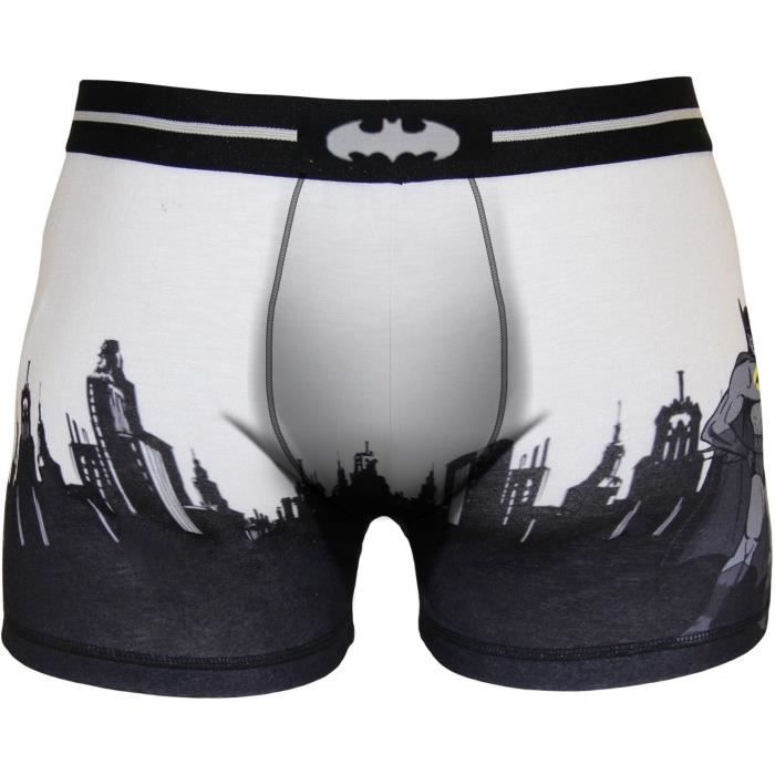 Boxer Homme Batman Imprimé City - Gris et noir