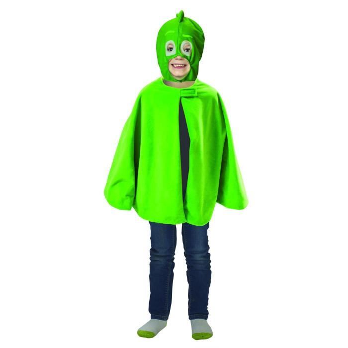 PJMASKS Cape + Plaid GluGlu Vert