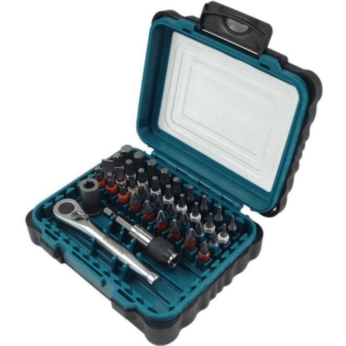 MAKITA Coffret de 39 pièces embouts de vissage et cliquet réversible