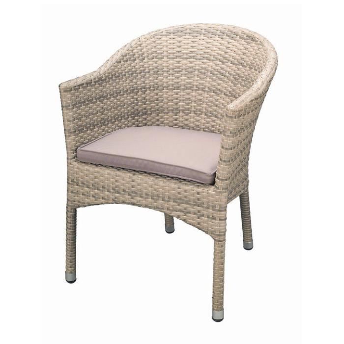 IvoireChaise Gamme Jardin Empilable De Haut Fauteuil En Rotin yfYgb76