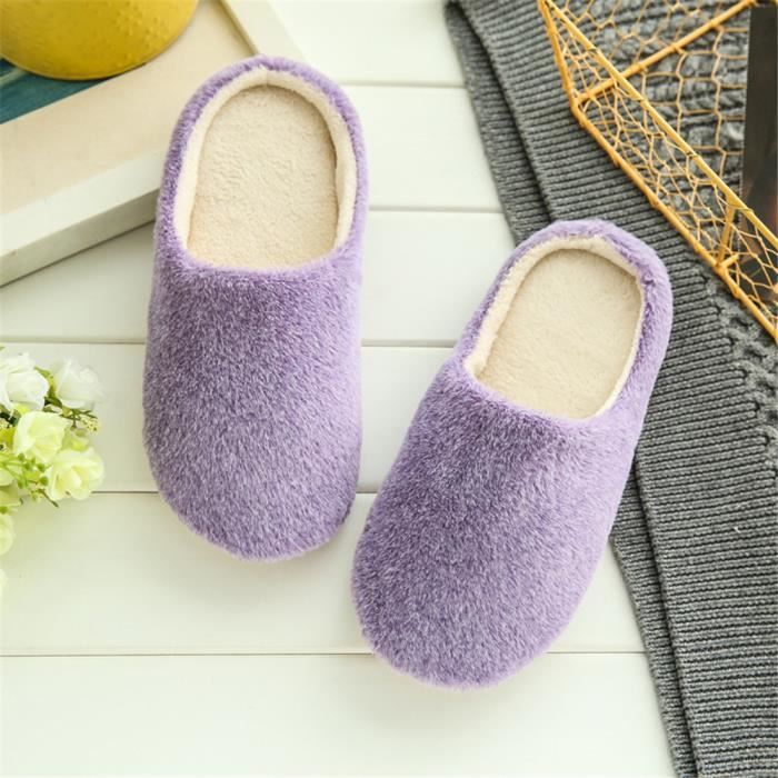 Hiver Mode Chausson 43 Chaussons Couleur Haut Qualité Plus Confortable Cachemire Coton Bonbons 36 Elégant De Femme Chaussure Simple qCqgX