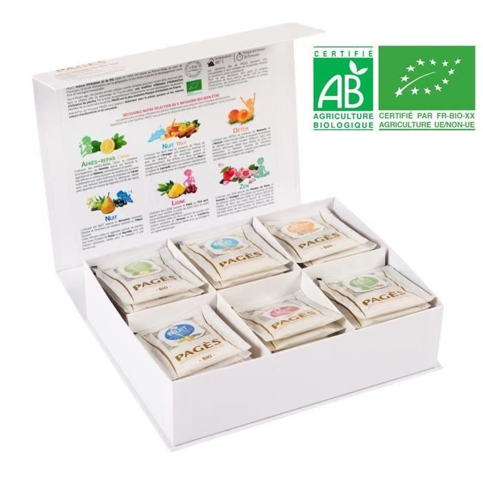 PAGES Coffret Infusions Bio Bien être