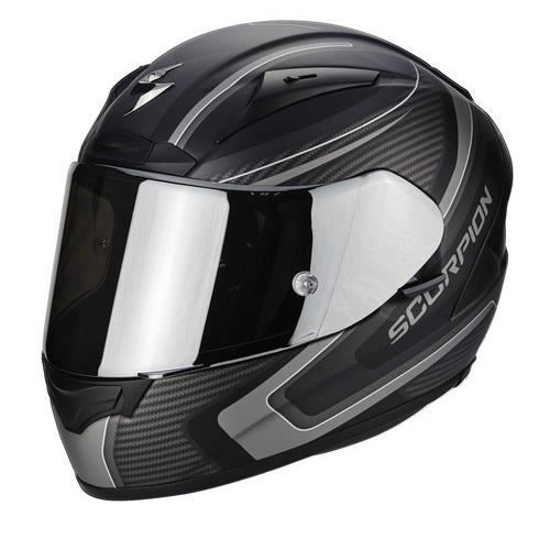 SCORPION Casque Integral Exo 2000 Carbone Noir Mat Argenté