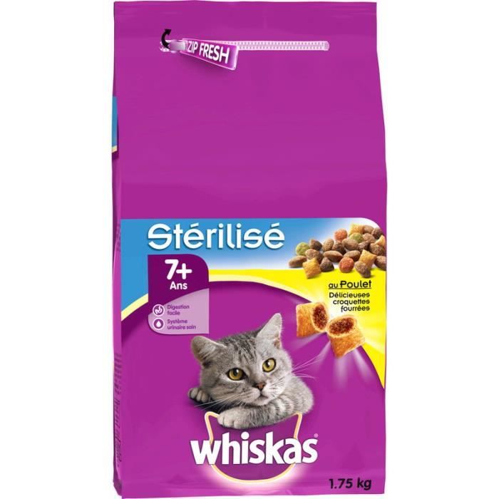 WHISKAS Croquette pour chat au polet - 1,75 kg
