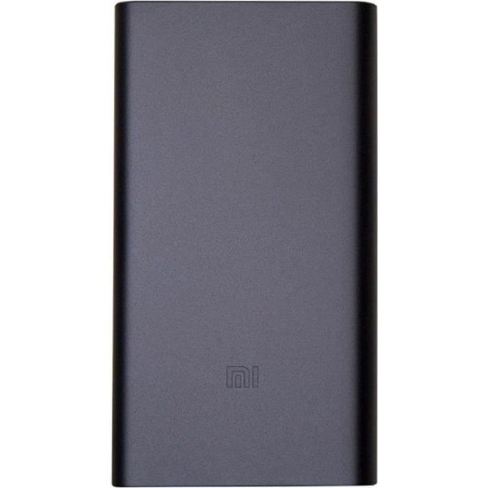 XIAOMI MI Power bank 2 Noir - batterie externe de 10 000 mAh à recharge rapide.
