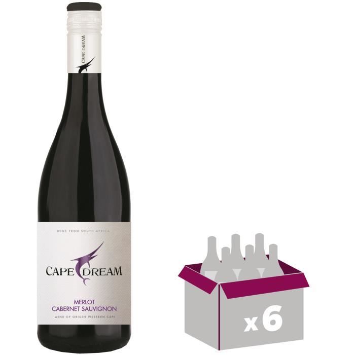 Cape Dream Vin d'Afrique du Sud Merlot et Caber...