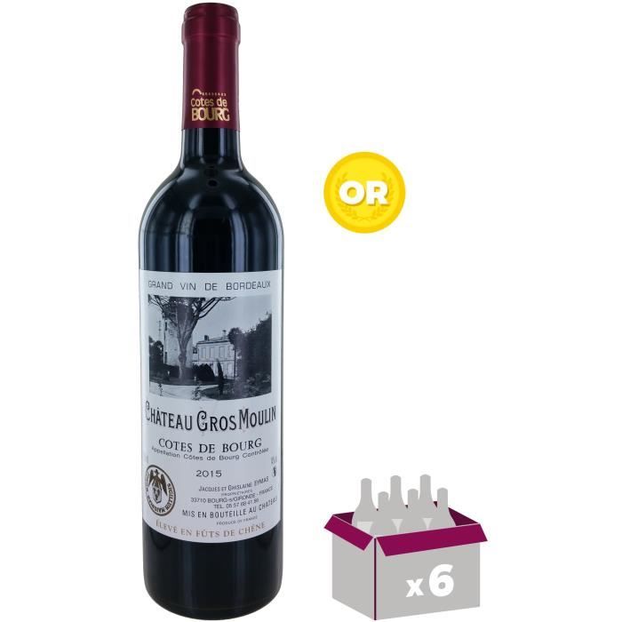 Château Gros Moulin 2015 Côtes de Bourg - Vin rouge de Bordeaux