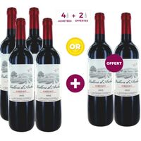 VIN ROUGE 4 ACHETEES + 2 OFFERTES Vallon d'Arche 2015 Bordea VIN ROUGE 4 ACHETEES + 2 OFFERTES Vallon d'Arche 2015 Bordea