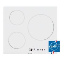 PLAQUE INDUCTION BRANDT BPI6315W - Table de cuisson-Induction-3 zon PLAQUE INDUCTION BRANDT BPI6315W - Table de cuisson-Induction-3 zon