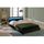 LUNA Lit adulte avec LED contemporain simili noir