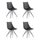 Lot 4 chaises salle à manger design noires - Eiffel - Achat / Vente ... Lot 4 chaises salle à manger design noires - Eiffel - Achat / Vente ...