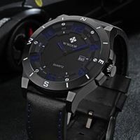 MONTRE Montres Homme Quartz Calendrier Cuir Analogique MONTRE Montres Homme Quartz Calendrier Cuir Analogique