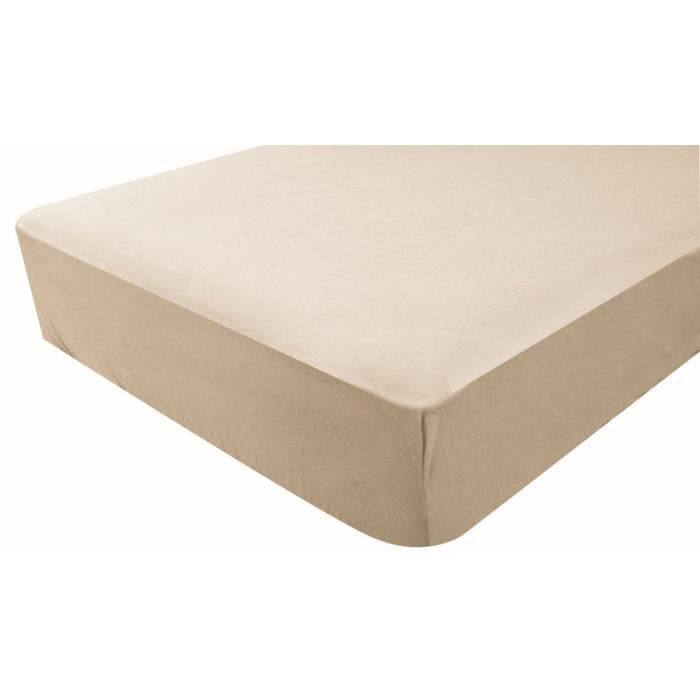 DOUX NID Drap-housse en jersey - Nougat - 70x140 cm
