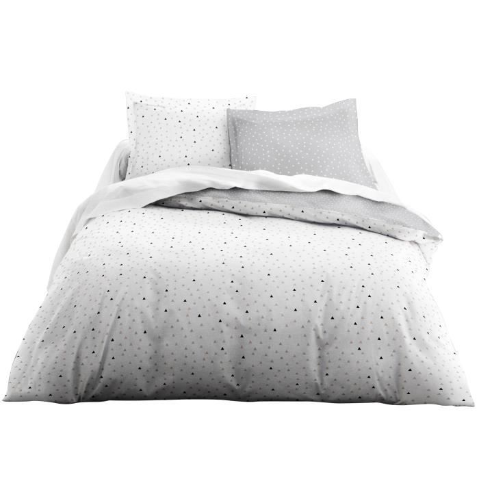 TODAY Parure de couette CRAZY SPARTA - 1 housse de couette 220x240 cm et 2 taies d'oreiller 63x63 cm - Motif fantaisie imprimé