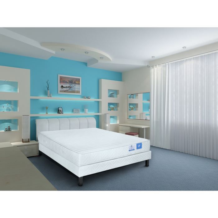 BENOIST Matelas COCOON 160x200 cm - Mousse - Equilibré - Mémoire de forme 50kg/m³ + mousse HR 35kg/m³ - 2 personnes