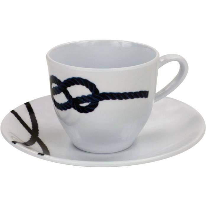 PLASTIMO Tasse et sous tasse café Pacific