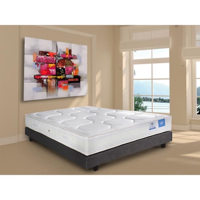 BENOIST Matelas PRESTIGE 160x200 cm - Ressorts - Equilibré - 1364 ressorts ensachés - 2 personnes