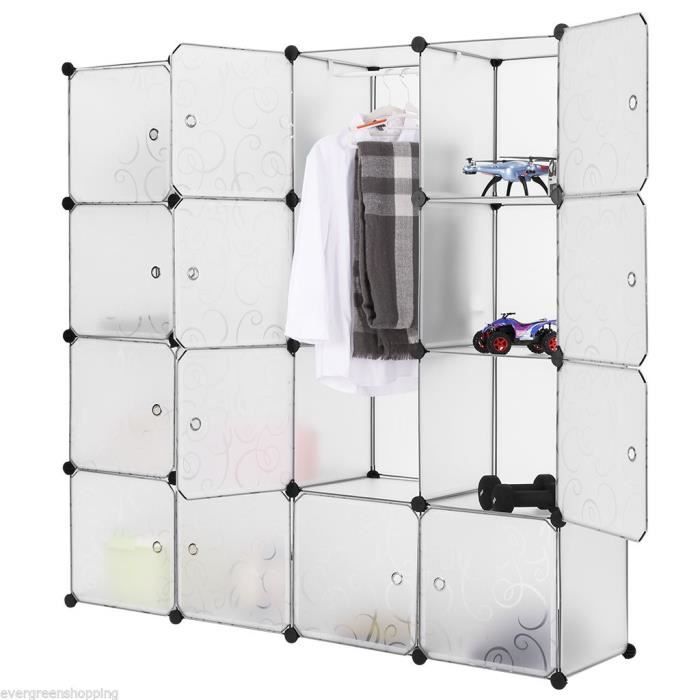 Support de rangement 16 Cubes organisation placard ...