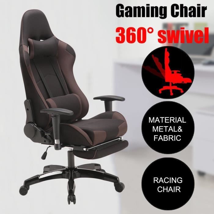Fauteuil Gamer Chaise De Jeu Fauteuil De Bureau Pivot Respirant