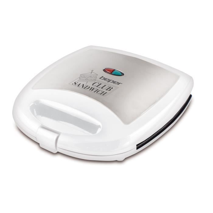 BEPER 90625 Machine à sandwidh Club Sandwish - 1300 W - Blanc