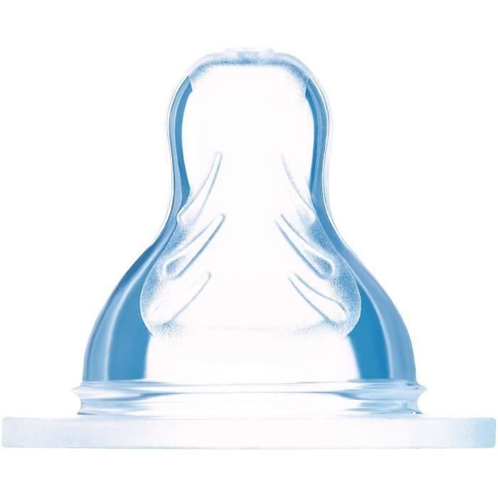 Produit shopeco.fr : MAM Tétine anatomique - Débit 3 Rapide - Silicone - Lot de 2 - Transparent (Lot de 3)