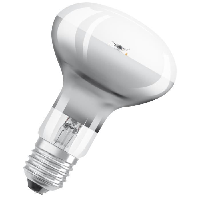 OSRAM Ampoule Spot LED R80 E27 7 W equivalent a 46 W blanc chaud dimmable
