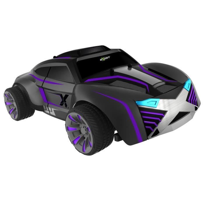 EXOST - Voiture Télécommandée Noire Mat et Violette Nova - Echelle 1:18
